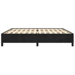 vidaXL Cadre de lit sans matelas noir 200x200 cm velours