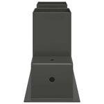 Aide à l'empilement de bois de chauffage 12 Pièces Anthracite Acier