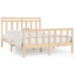 vidaXL Cadre de lit Bois de pin massif 140x200 cm