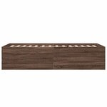 vidaXL Cadre de lit chêne marron 75x190 cm bois d'ingénierie