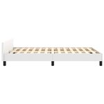 vidaXL Cadre de lit sans matelas blanc 120x200 cm similicuir