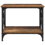 vidaXL Table d'appoint Vieux bois 55 x 38 x 45 cm Bois d'ingénierie
