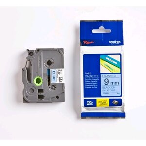 Tze-521 cassette ruban 9 mm x 8m noir sur bleu brother