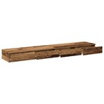 vidaXL Tiroirs de lit avec tiroir Bois ancien 200 x 36.5 x 16.5 cm