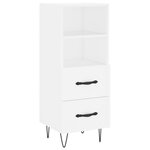 vidaXL Buffet blanc 34 5x34x90 cm bois d'ingénierie
