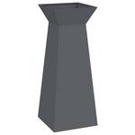 vidaXL Jardinière à pilier Anthracite 40 x 40 x 100 cm Acier