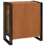 vidaXL Cabinet de chevet Multicolore bois de récupération massif