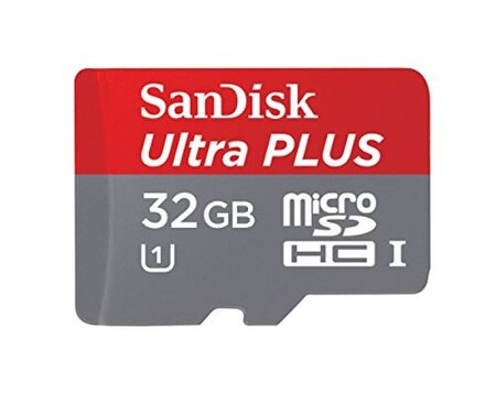 Carte mémoire Micro Secure Digital (micro SD) Sandisk Ultra PLUS 32Go SDHC + Adaptateur