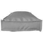 vidaXL Coussin pour banc de palette Gris 120 x 40 x 8 cm Tissu Oxford