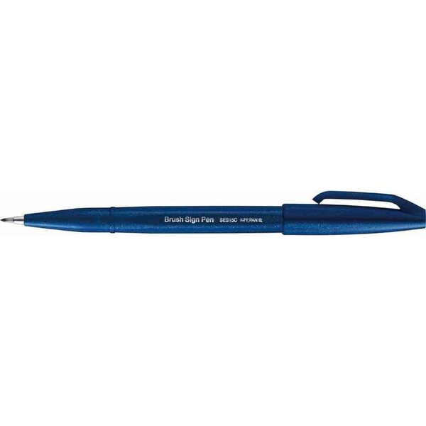 Stylo feutre Brush Sign Pen SES 15  bleu nuit PENTEL ARTS