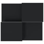 vidaXL Tables basses 2 Pièces Noir Bois d'ingénierie