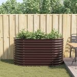vidaXL Jardinière surélevée Marron 160 x 80 x 81 cm Acier