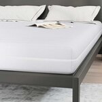 vidaXL Matelas avec Couche de Coco Blanc 140 x 190 cm Ressort ensaché