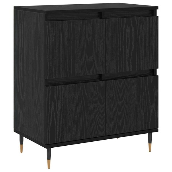 vidaXL Buffet Chêne noir 60 x 35 x 70 cm