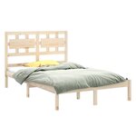 vidaXL Cadre de lit sans matelas 120x200 cm bois massif