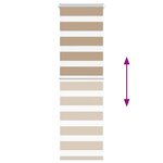 vidaXL Store zèbre marron sable largeur du tissu 35 9 cm polyester