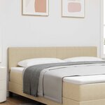 vidaXL Tête de lit LED avec tête de lit Vert gris 180 cm Polyester