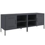 vidaXL Meubles TV 2 Pièces anthracite 68x39x50 5 cm acier