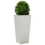 vidaXL Jardinières 2 Pièces 35x35x75 cm acier inoxydable