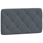 vidaXL Lit avec matelas gris foncé 80x200 cm velours