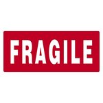 Étiquettes d'expédition verre / fragile (lot de 500)