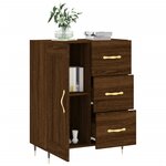 vidaXL Buffet chêne marron 69 5x34x90 cm bois d'ingénierie