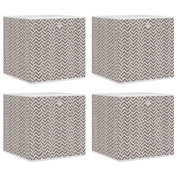 vidaXL Boîtes de rangement pliables 4 Pièces 32x32x32 cm tissu intissé