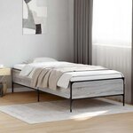 vidaXL Cadre de lit Sonoma gris 80 x 200 cm Bois d'ingénierie