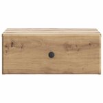 vidaXL Cabinet de chevet mural Chêne artisanal 49 x 34 5 x 20 cm