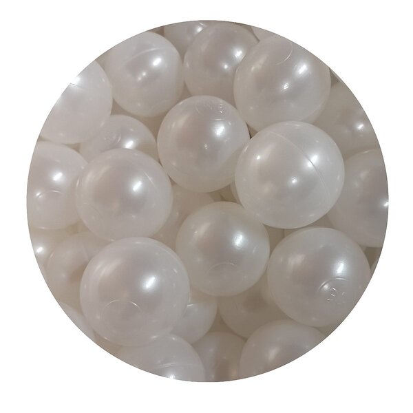 Lot de 50 balles - blanc perle