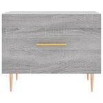 vidaXL Table basse Sonoma gris 50x50x40 cm Bois d'ingénierie