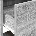vidaXL Table de chevet avec tiroir sonoma gris 51x31x47 cm