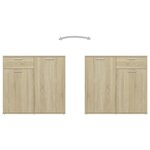 vidaXL Buffet Chêne sonoma 160x36x75 cm Bois d'ingénierie