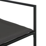 vidaXL Ensemble à manger de jardin avec coussins 13 Pièces noir textilène