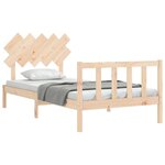 vidaXL Cadre de lit sans matelas 100x200 cm bois massif de pin