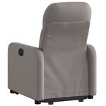 vidaXL Fauteuil inclinable taupe tissu