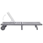 vidaXL Chaise longue Bois d'acacia solide