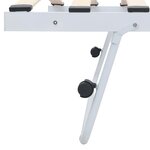 vidaXL Cadre de lit blanc acier 180x200/90x200 cm
