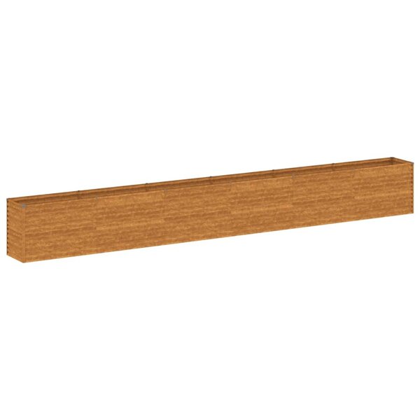 vidaXL Lit surélevé de jardin 578x50x69 cm acier corten