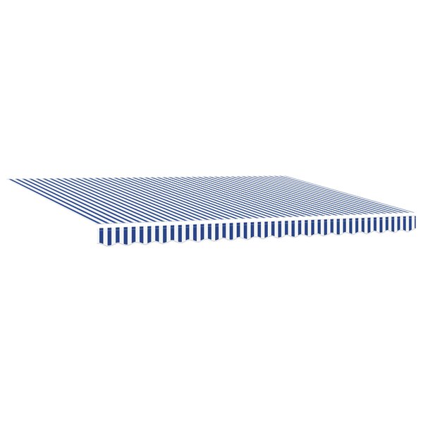 vidaXL Auvent rétractable automatique bleu et blanc 450x300 cm