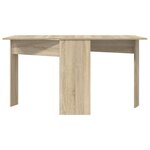 vidaXL Table à dîner 138 x 70 x 73 5 cm Bois d'ingénierie Chêne Sonoma