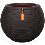 Capi Pot à fleurs Nature Row rond 62x48 cm noir KBLRO271