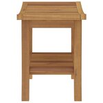 vidaXL Table d'appoint de salle de bain 50x35x45cm bois de teck solide