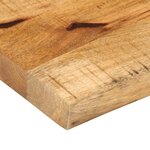 vidaXL Dessus de table 90x20x2 5 cm bord vif bois massif manguier brut