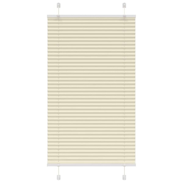 vidaXL Store plissé crème 80x150 cm largeur du tissu 79 4 cm polyester