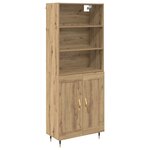 vidaXL Haut Armoire Chêne artisanal 69 5 x 34 x 180 cm