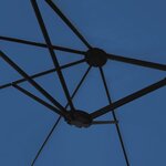 vidaXL Parasol de jardin à double tête bleu azuré 449x245 cm