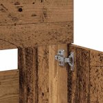 vidaXL Armoire de salle de bain et miroir vieux bois bois d'ingénierie