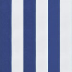 vidaXL Coussin de banc de jardin rayures bleues et blanches 150x50x7cm