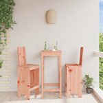 vidaXL Tabourets de bar 2 Pièces 40x42x120 cm bois massif douglas